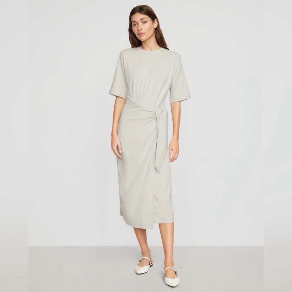 Modern Citizen Noa Organic Cotton T Shirt Wrap Dress